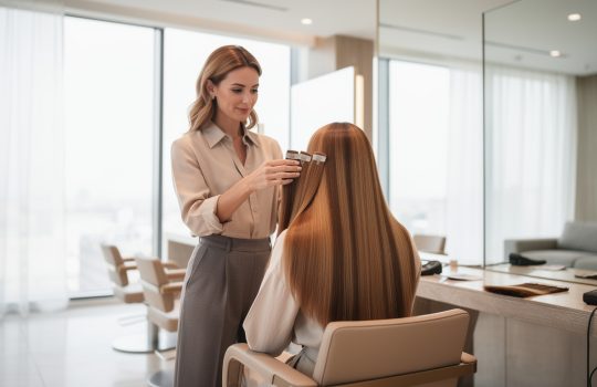 איך להתאים גוון בתוספות שיער טבעיות בצורה מדויקת2